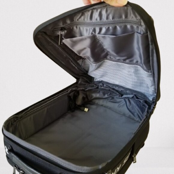 NEW! Topnotch Well-Designed Semi-Rigid Backpack w/USB/Anti-Theft/Luggage Strap - Picture 8 of 16